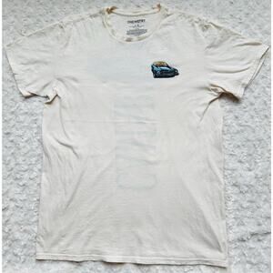 Chevy Camaro Panther Muscle Car Beige Cotton Tee Shirt by Chemistry Size Large